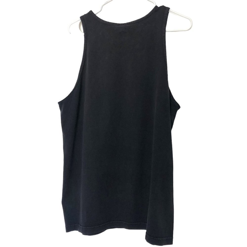 Vintage Peg Leg Pete Tank Skull Cross Swords Raid Pillage Plunder Size L Black - Picture 3 of 4